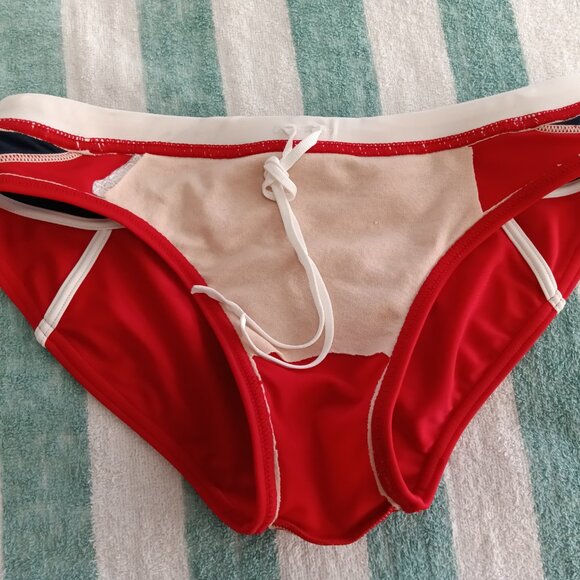 (*) VINTAGE SPEEDO 2" SIDES, RED/WHITE/NAVY BLUE, SIZE 32" (Pre-Owned) - Picture 6 of 8